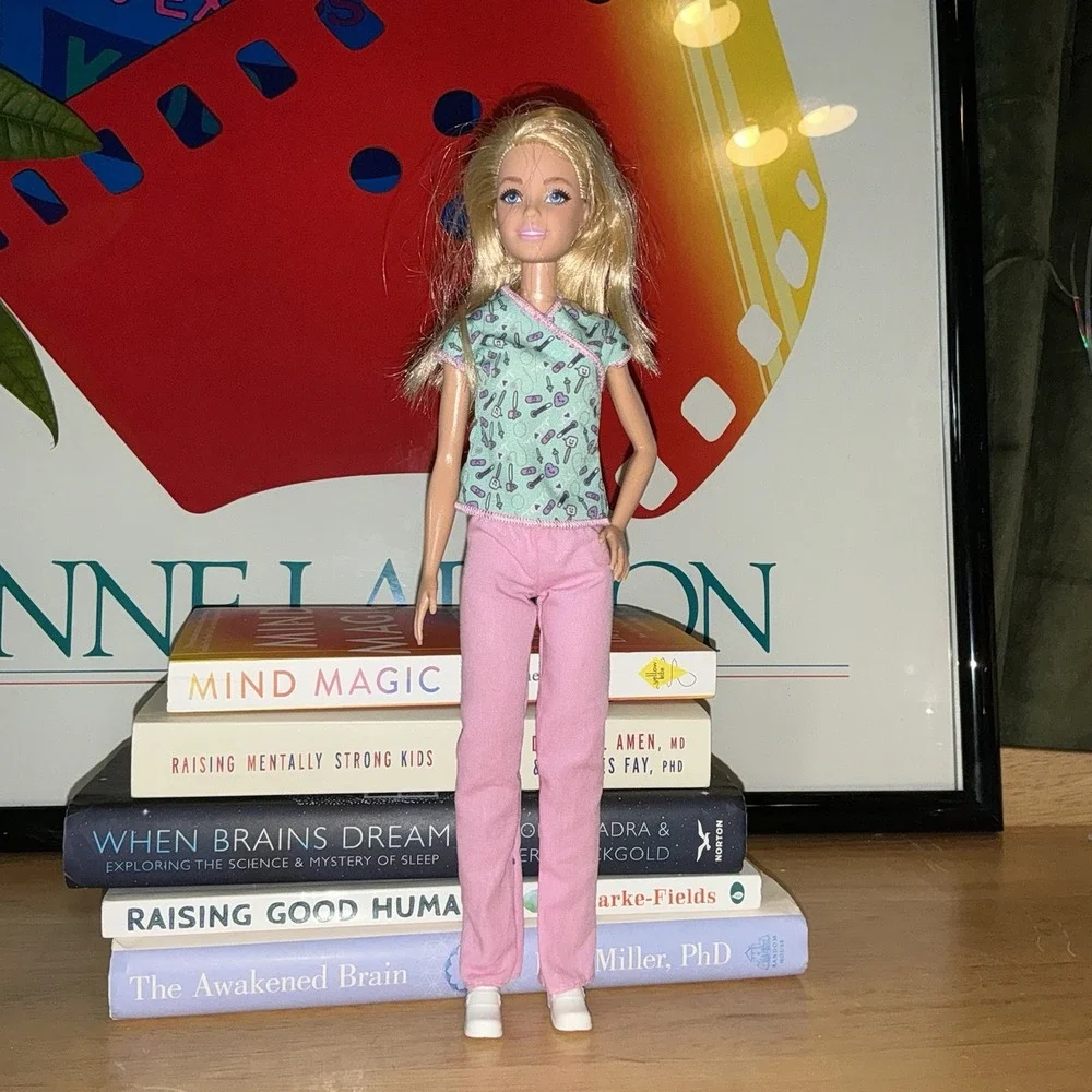 You Can Be Anything Barbie Nurse Long Blonde‎ Hair Be a Hero 2020 GTW39